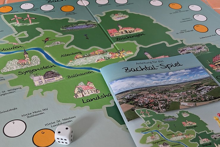Spielfeld des Bachtal-Spiels aus dem Dillinger Land
