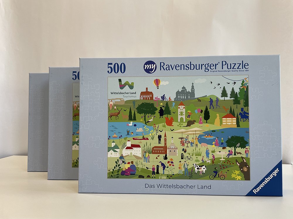 Buntes Wimmelpuzzle aus dem Wittelsbacher Land