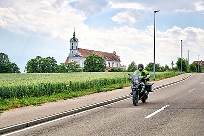 Motorradtour durch Bayerisch-Schwaben im Landkreis Neu-Ulm