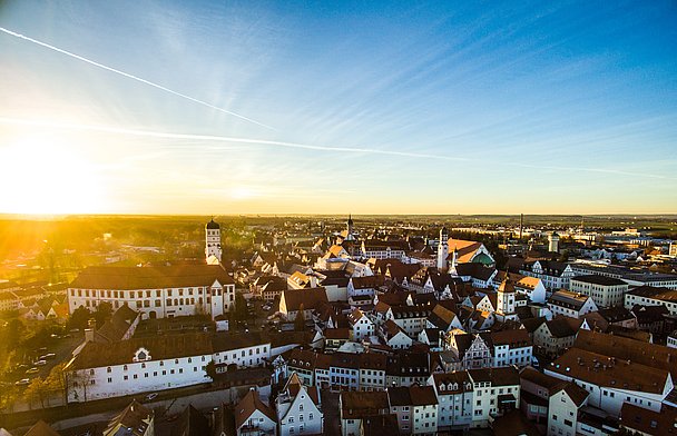 Panorama über Dillingen