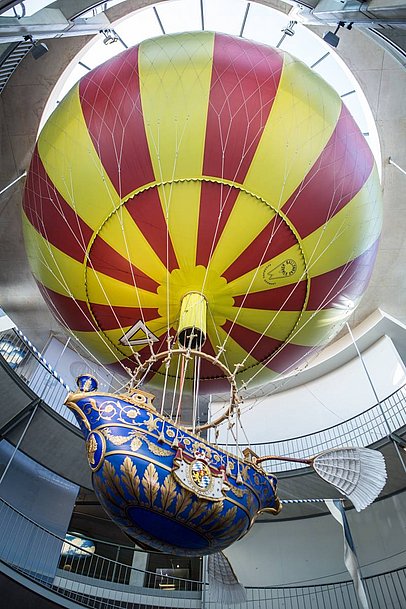 Exponats eines historischen Ballons im Ballonmuseum Gersthofen Exponats eines historischen Ballons im Ballonmuseum Gersthofen