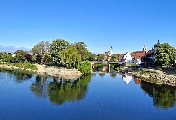 Donauwörth - Zusammenfluss von Wörnitz und Donau