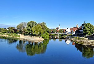 Donauwörth - Zusammenfluss von Wörnitz und Donau