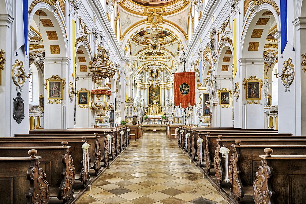 Klosterkirche Oberelchingen von innen Klosterkirche Oberelchingen von innen
