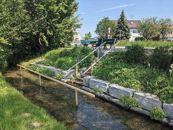 Naturkneippanlage an der Laugna in Laugna
