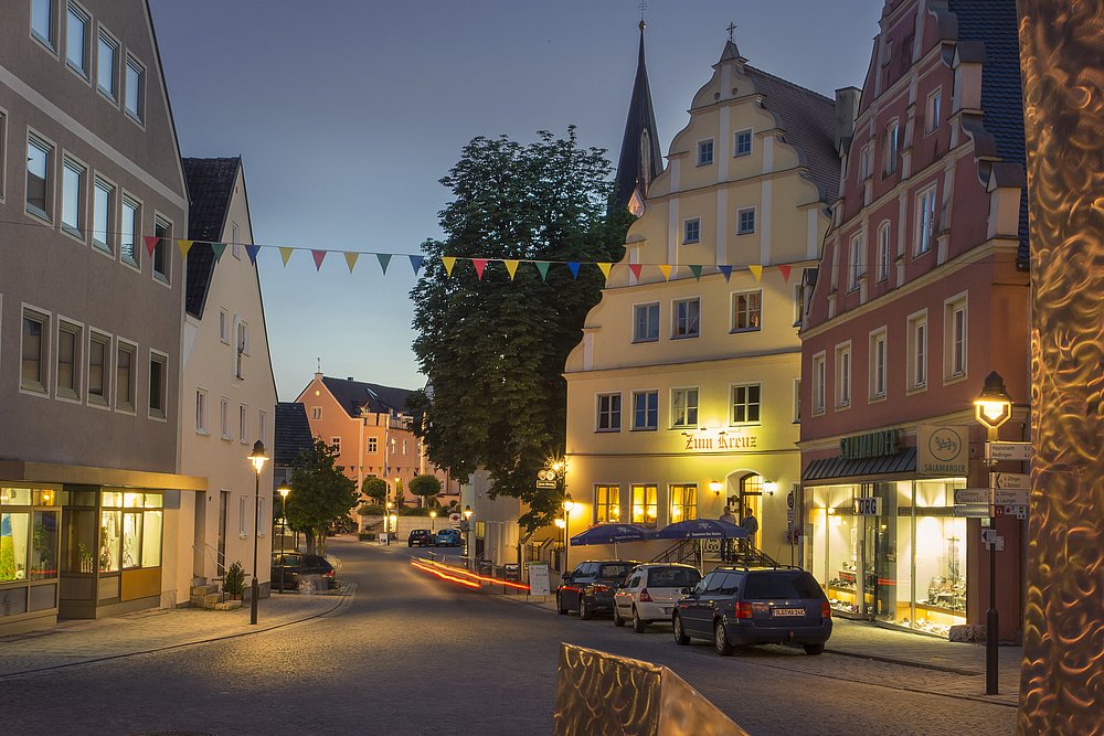 Abendstimmung in der Stadt Gundelfingen an der Brenz Abendstimmung in der Stadt Gundelfingen an der Brenz