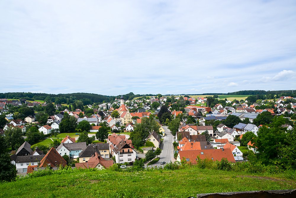 Aussicht auf Weldenvom Thekla Berg aus