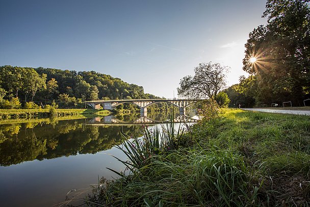 Radfahren an der Donau bei Günzburg, Radtour in Bayerisch-Schwaben