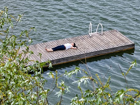Oberrrieder Weiher, Steg Oberrrieder Weiher, Steg