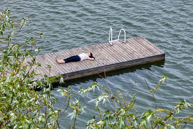 Oberrrieder Weiher, Steg