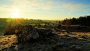 Wandern in der Natur im Herbst in Bissingen Wandern in der Natur im Herbst in Bissingen