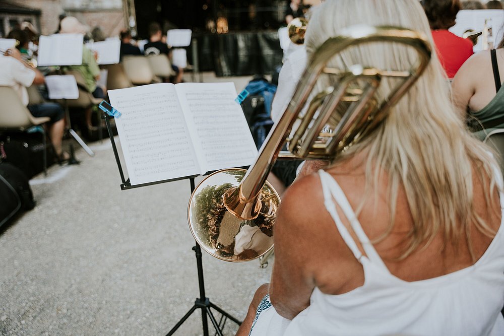 Blasmusik Konzert unter freiem Himmel
