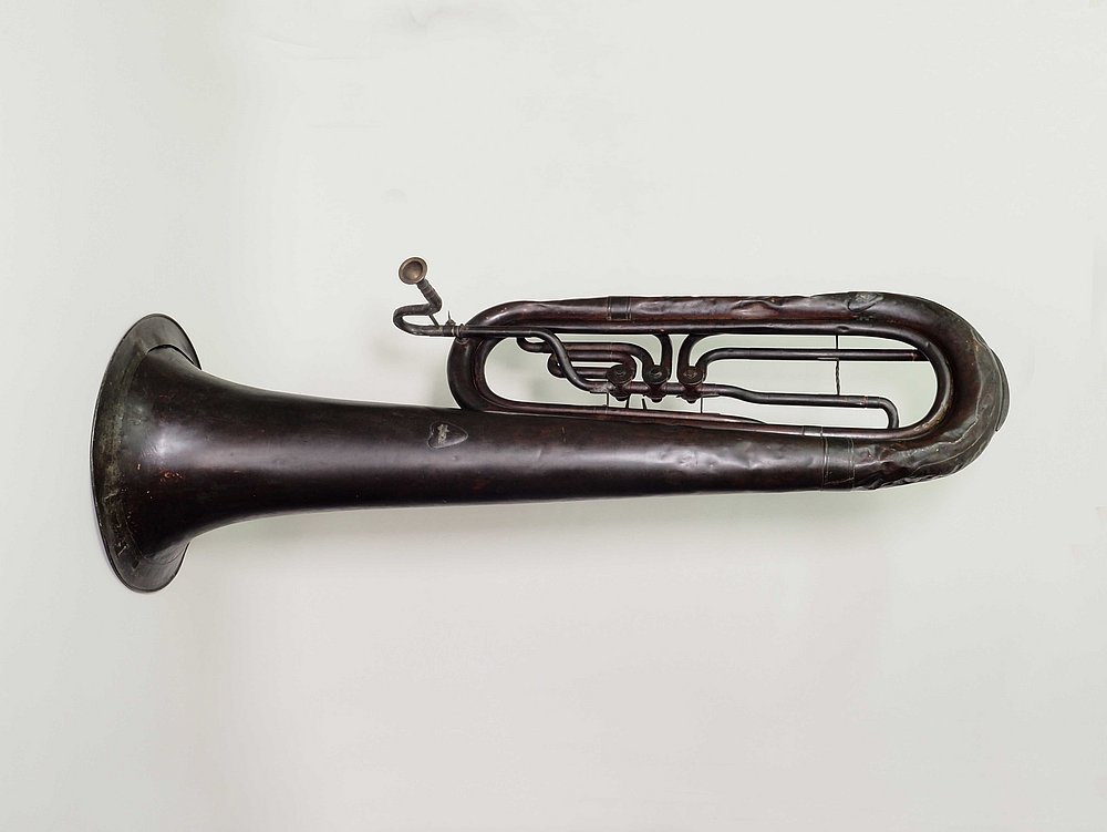 Ein altes Blechinstrument aus Bayerisch-Schwaben