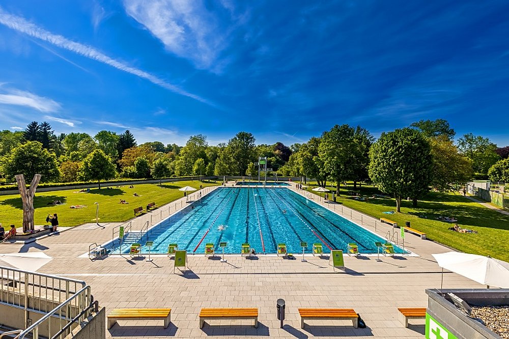 Freibad im Donaubad, Schwimmerbecken Freibad im Donaubad, Schwimmerbecken