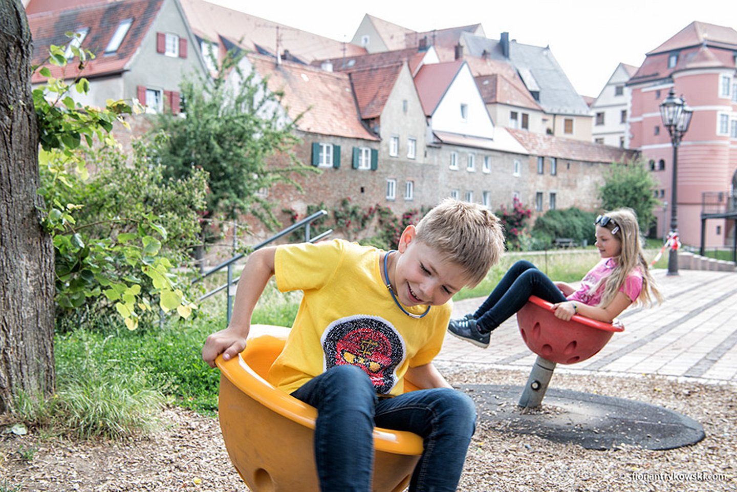 Familienausflug in Donauwörth, Bayerisch-Schwaben Familienausflug in Donauwörth, Bayerisch-Schwaben