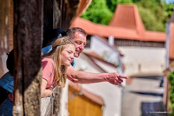 Auf der Stadtmauer in Nördlingen Auf der Stadtmauer in Nördlingen
