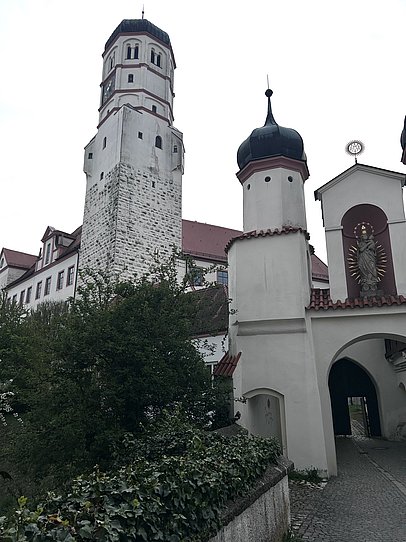 Auf dem Weg zum Schloss in Dillingen an der Donau