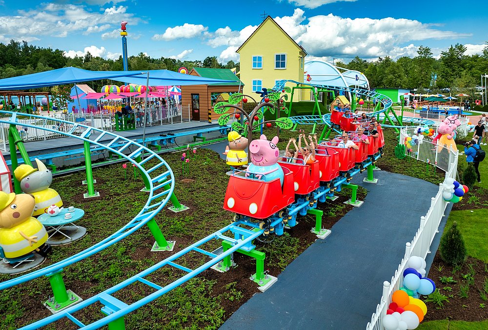 Kinderbahn im Peppa Pig Familienpark in Günzburg