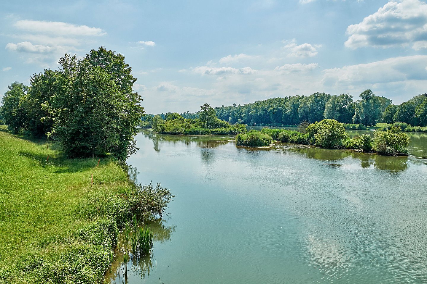 Radfahren an der Donau bei Gremheim, Radtour in Bayerisch-Schwaben