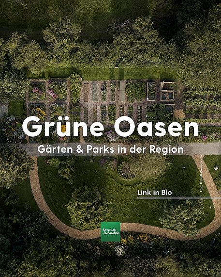 Instagram Post zu Parks und Gärten in Bayerisch-Schwaben