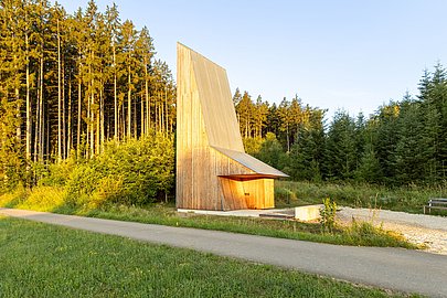 Wegkapelle am 7-Kapellen-Radweg in Emersacker von Wilhelm Huber