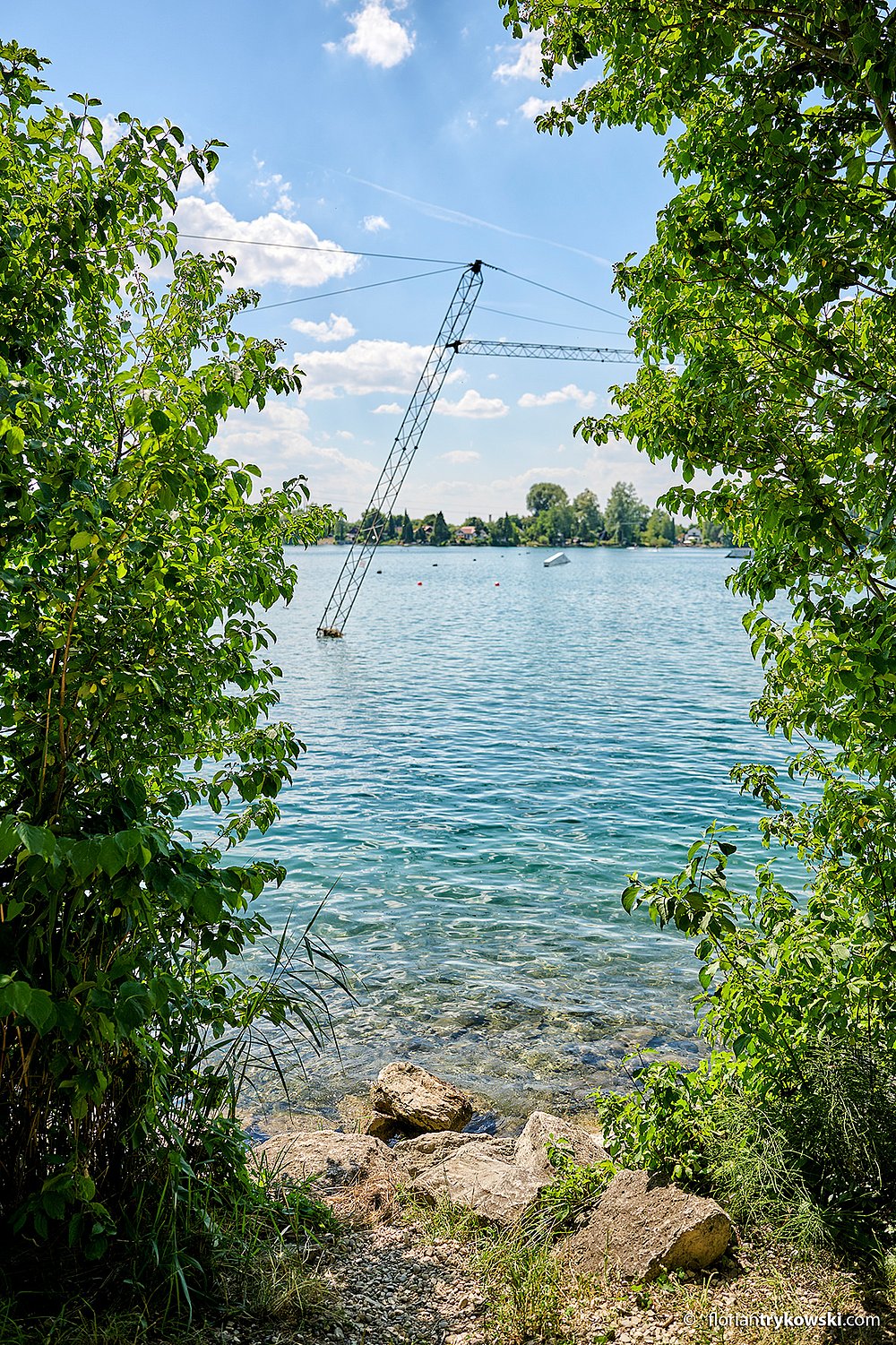 Wakeboarding am Baggersee in Friedberg bei Augsburg