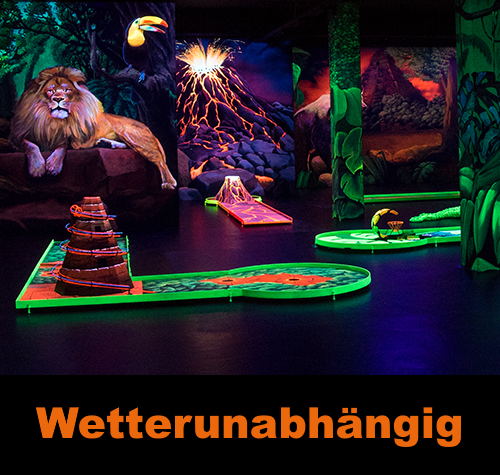 Blacklight Arena 3D Schwarzlicht Minigolf