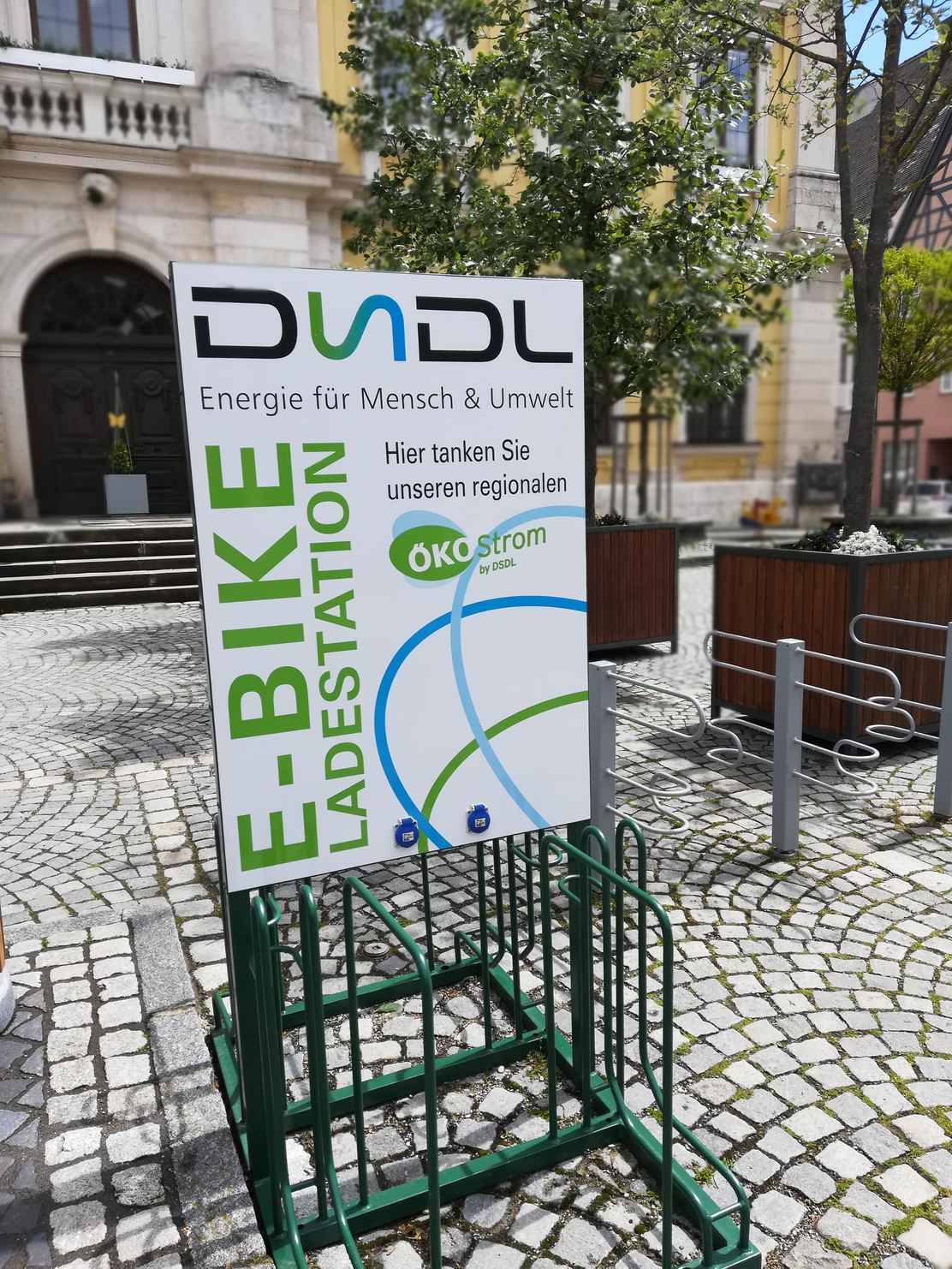 E-Bike Ladestation Marktplatz Lauingen