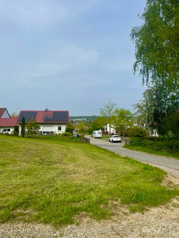 Blick auf Wohnviertel