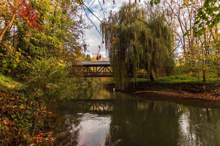 Liebesbrücke auf der Hagenweide Günzburg