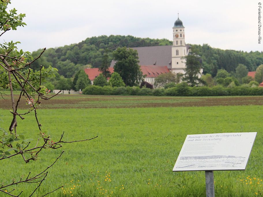 Infotafel an der ehem. Römerstraße bei Maihingen