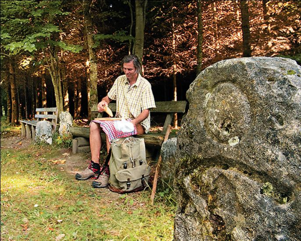 Wanderrast bei den Drei Steinen