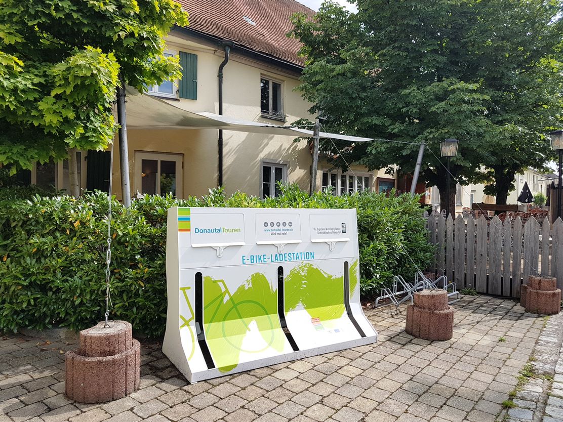 E-Bike-Ladestation in der Römerstr. 31 in Weißenhorn