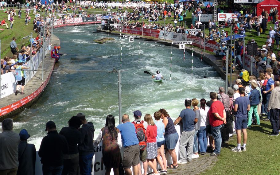 Olympia Kanuslalomstrecke am Eiskanal