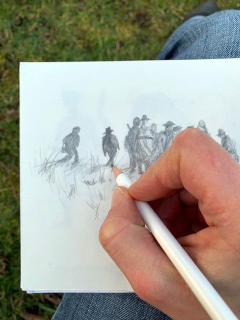 "Zeichnen im Museum. Neue Blickwinkel" Workshop im Museum im Wittelsbacher Schloss Friedberg
