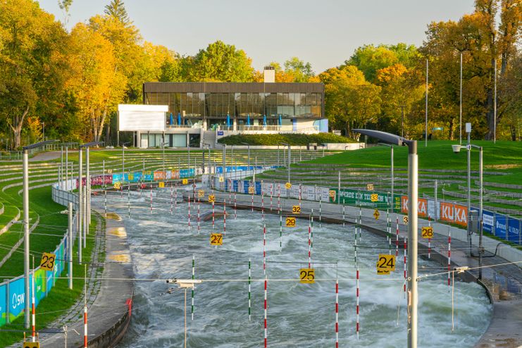 Olympia Kanustrecke am Eiskanal