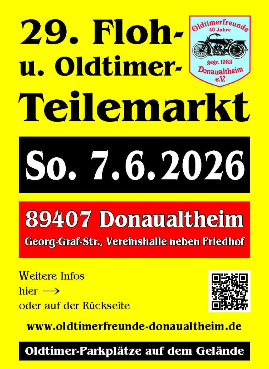 29. Floh- und Oldtimerteilemarkt in Donautaltheim