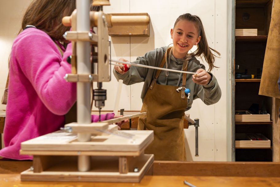 Holzwerkstatt im Edwin-Scharff Kindermuseum
