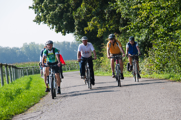 Gruppe Radfahrer
