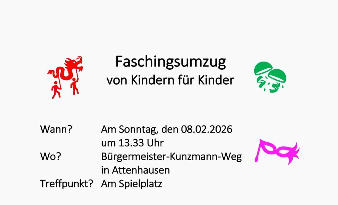 Faschingsumzug von Kinder für Kinder