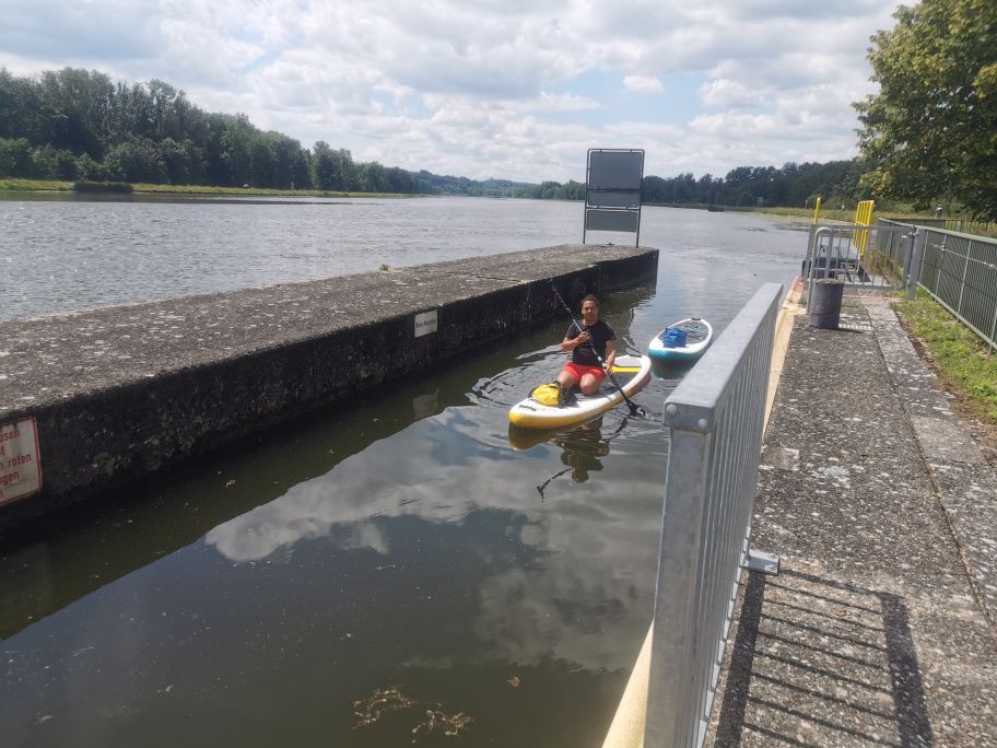 Bootsschleusse bei Offingen.