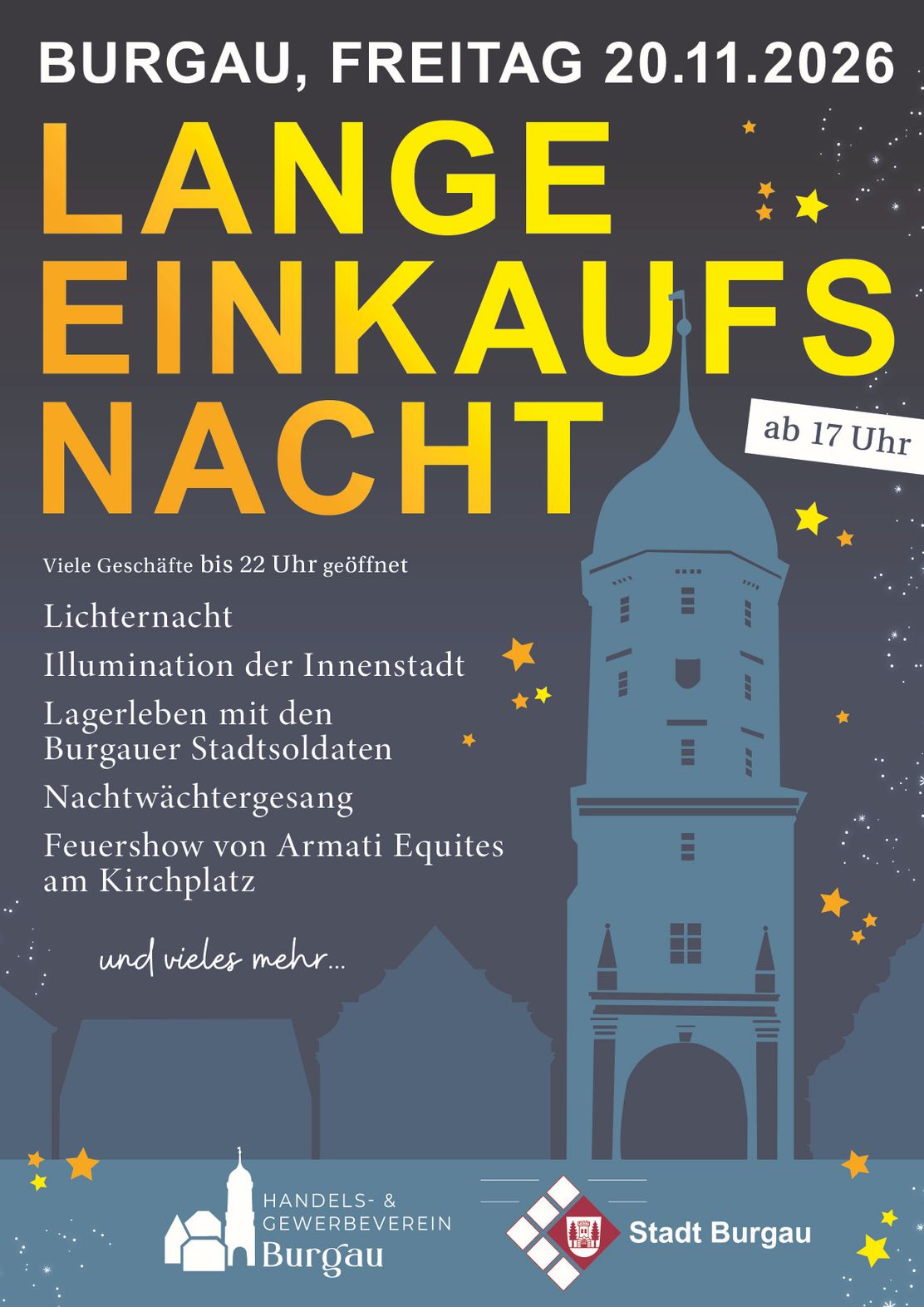 Lange Einkaufsnacht in der Stadtstraße Burgau