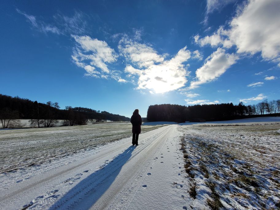 Unterwegs im Haseltal zur Fuggerkapelle.