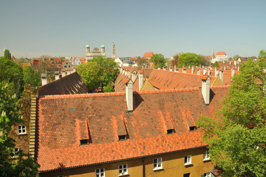 Fuggerei Luftaufnahme