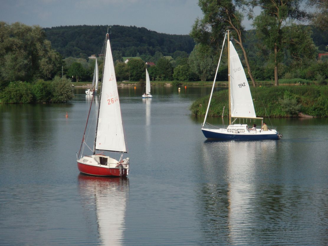 Oberrieder Weiher Segler und See