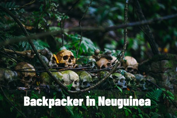 Backpacker mit Titel