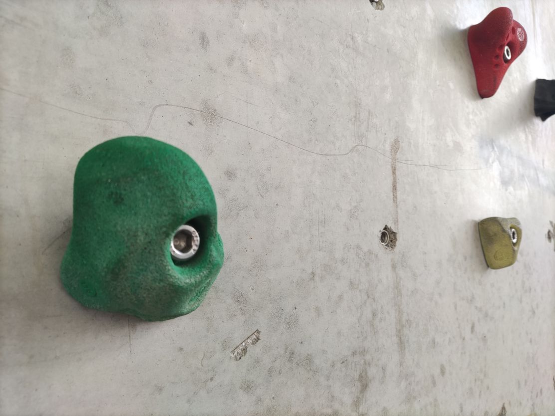 Kletterwand in der Jahnhalle