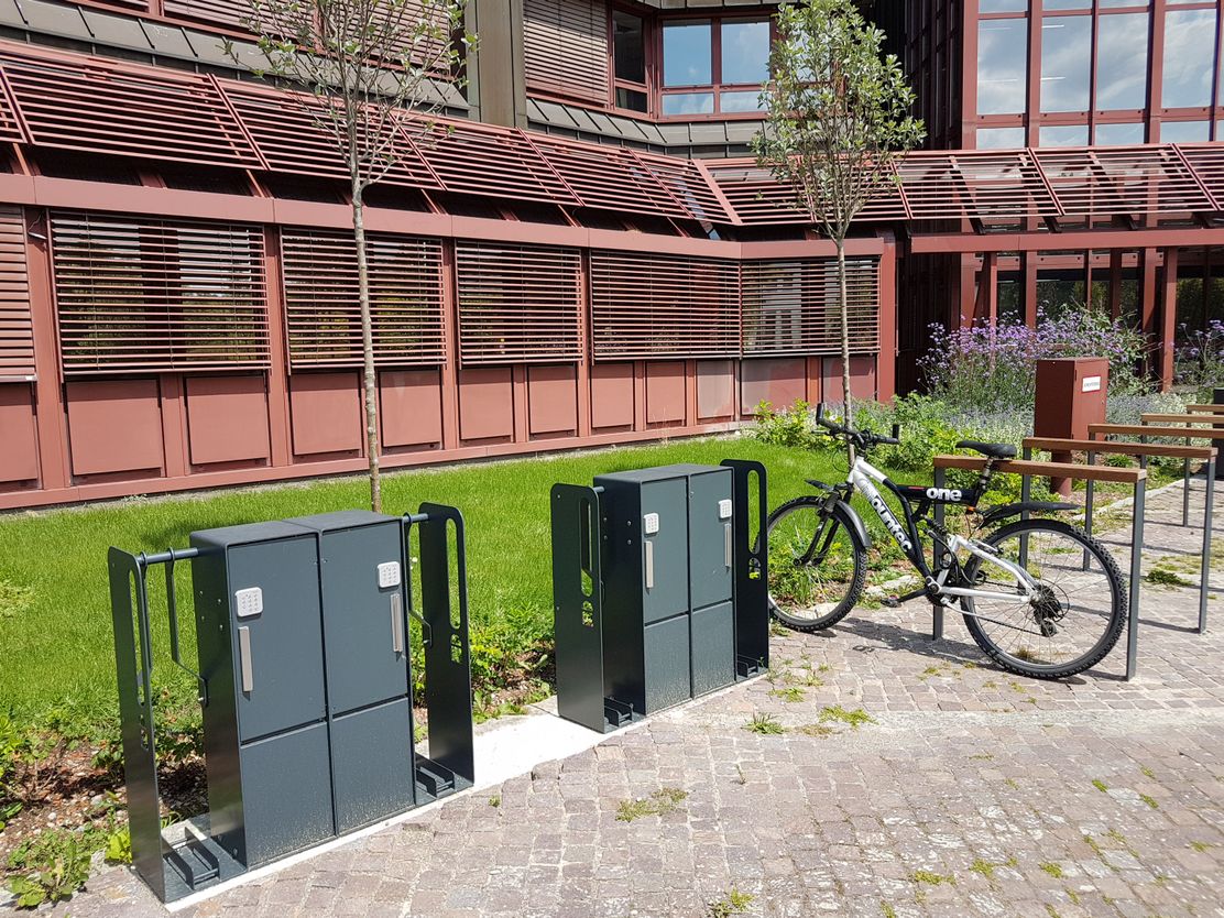 E-Bike-Ladestation in der Kantstr. 8 am Landratsamt Neu-Ulm