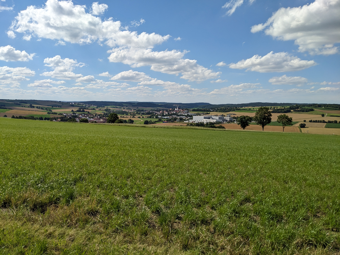 Ausblick auf Bissingen und ins Kesseltal