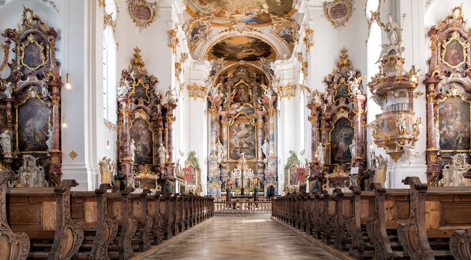 Barocke Pracht in der Klosterkirche Roggenburg © Trykowski